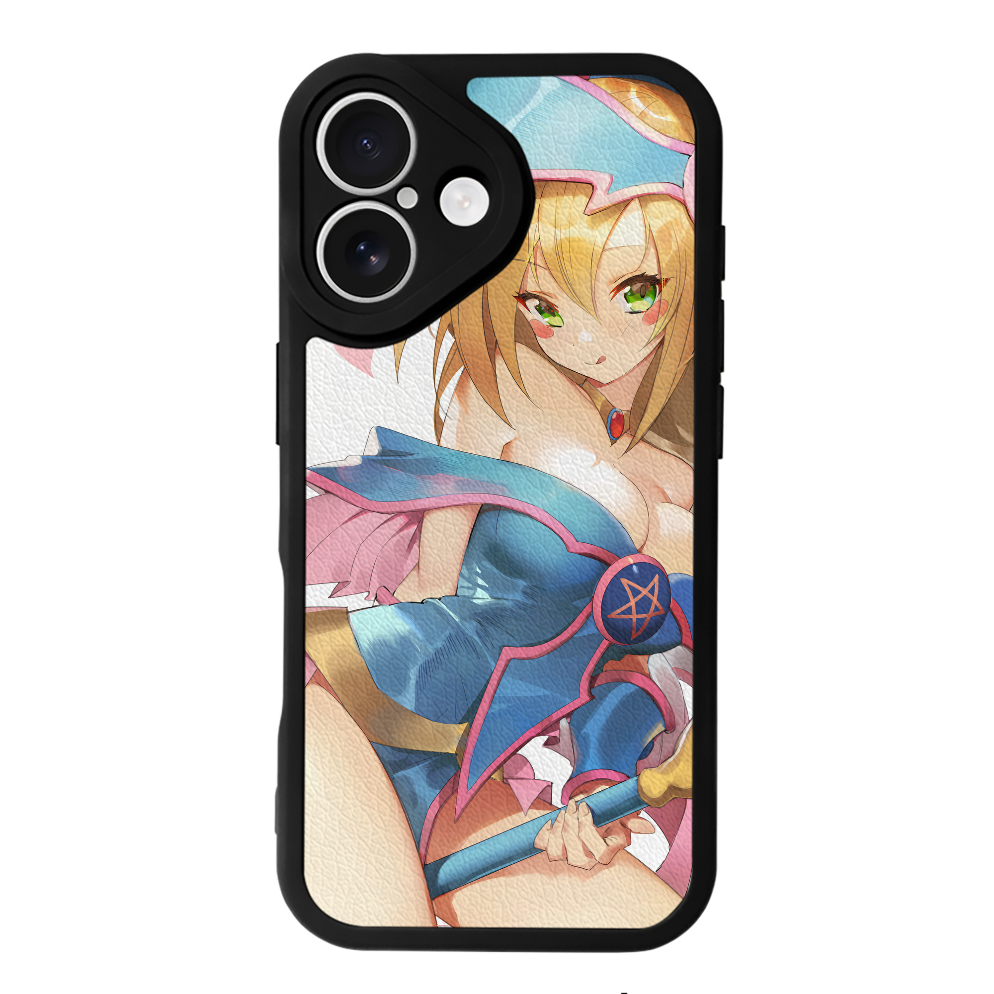 （画像用） 遊☆戯☆王 Yu-Gi-Oh! 【iPhone 16シリーズ対応】シリコンスマホケース（レザー調） 材質：シリコン